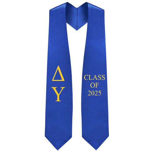 Delta Upsilon Greek Lettered Stole w/ Year