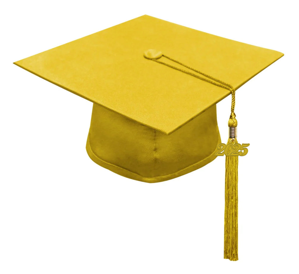 Matte Gold Middle School Cap, Gown & Tassel