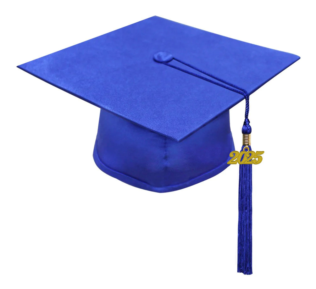 Matte Royal Blue Elementary Cap, Gown & Tassel