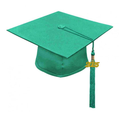 Matte Emerald Green Elementary Cap, Gown & Tassel