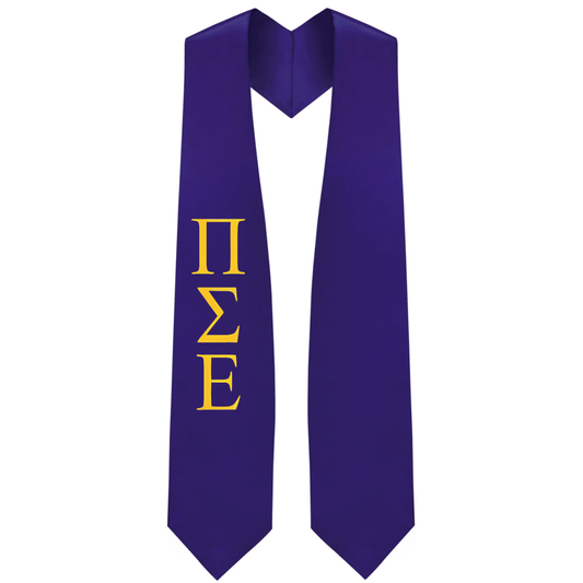 Pi Sigma Epsilon Greek Lettered Stole