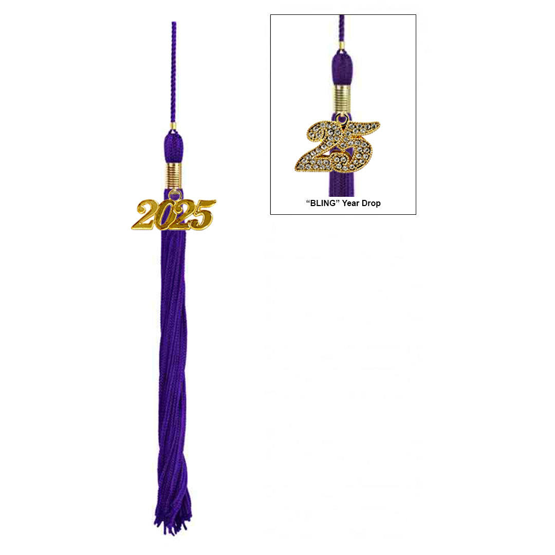 Matte Purple Middle School Cap, Gown & Tassel