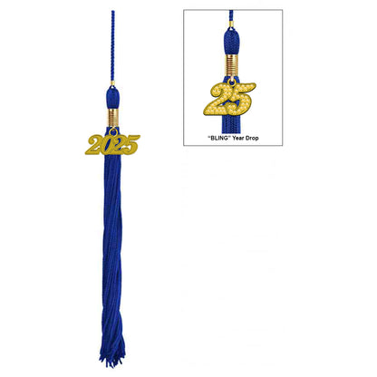 Matte Royal Blue Middle School Cap, Gown & Tassel