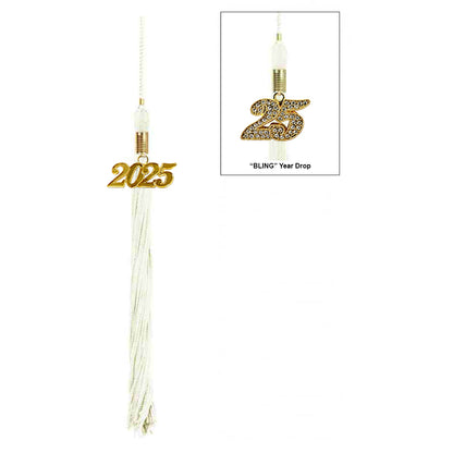 Matte White Middle School Cap, Gown & Tassel