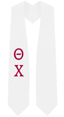 Theta Chi Greek Lettered Stole