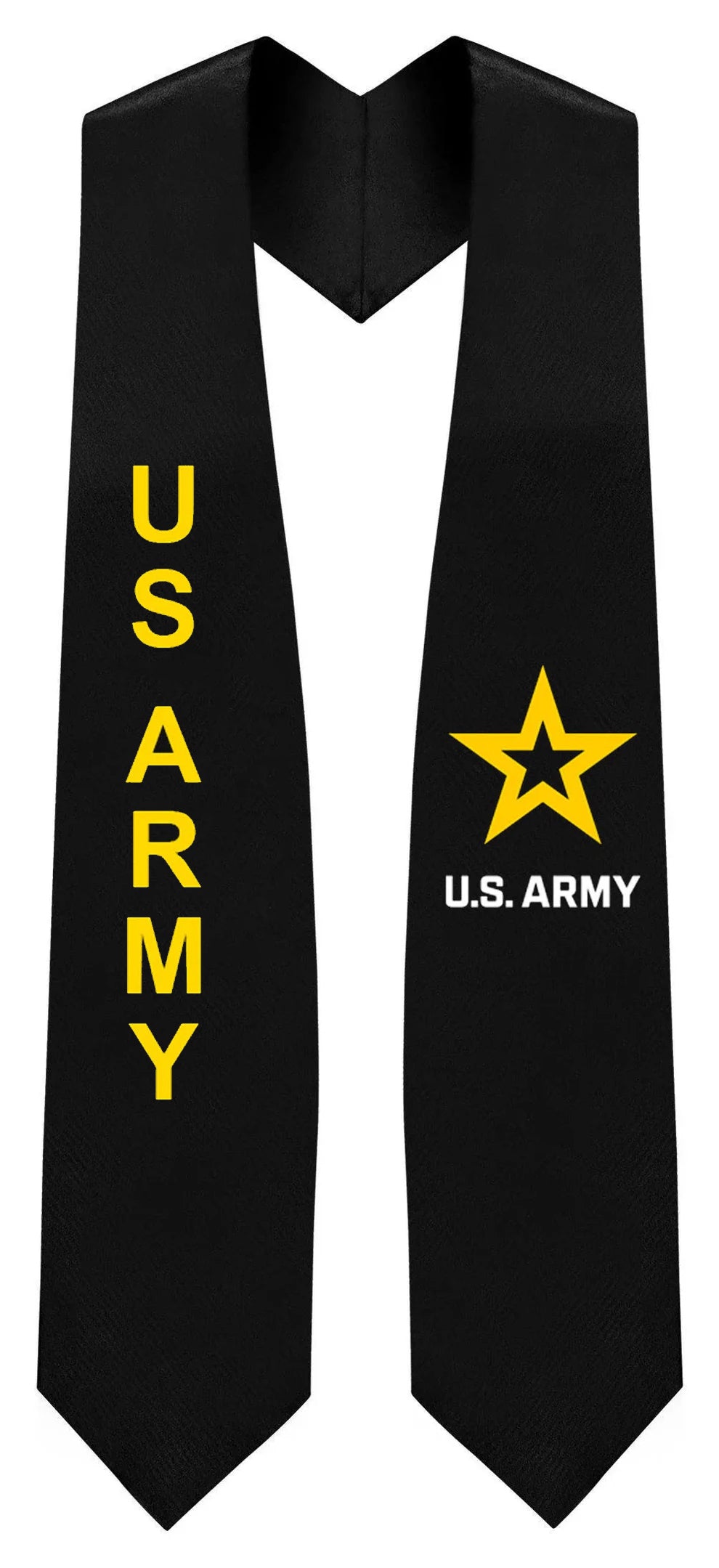 Black U.S. Army Stole (New Logo) - Veteran & Military Stole