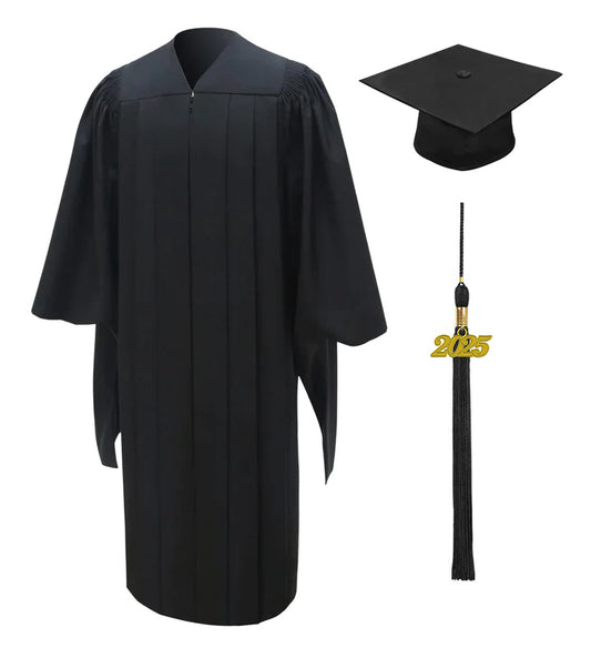 Deluxe Masters Graduation Cap and Gown - Academic Regalia