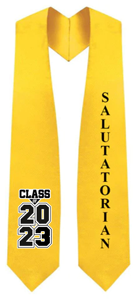 Gold Salutatorian Stole for Graduation