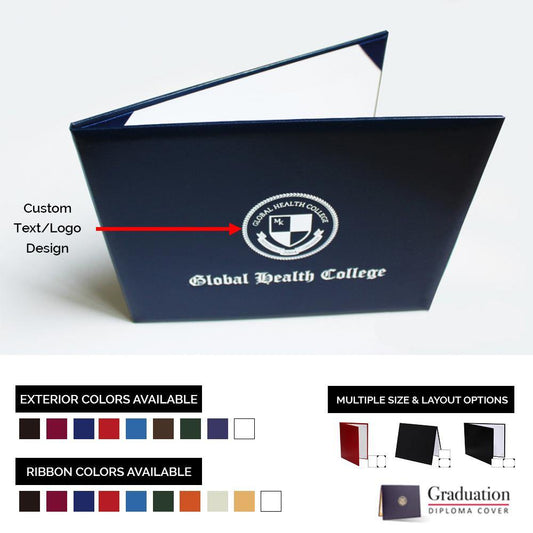 Custom Graduation Diploma Cover - Smooth Leatherette - Clerkmans