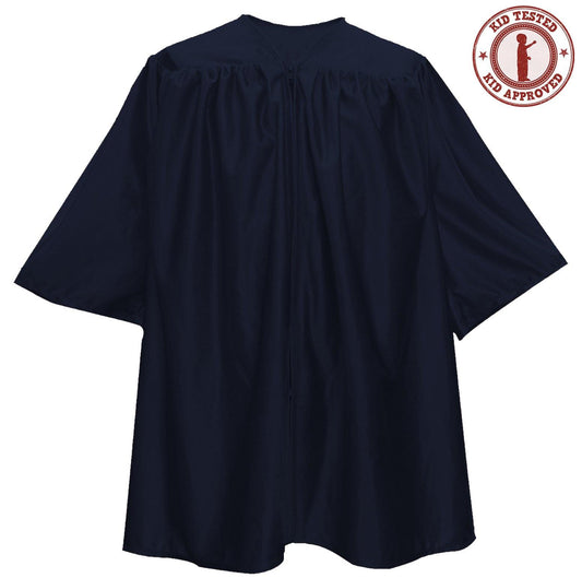 Child Navy Blue Graduation Gown - Preschool & Kindergarten Gowns - Clerkmans