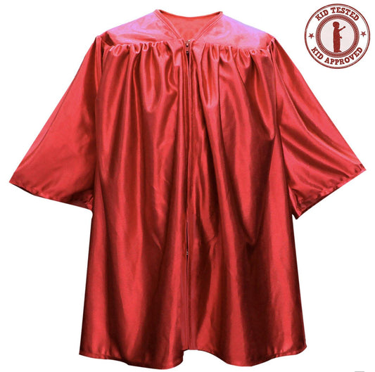 Child Red Graduation Gown - Preschool & Kindergarten Gowns - Clerkmans