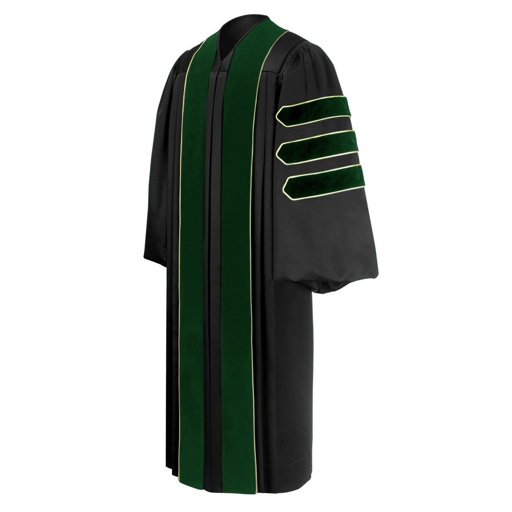 Doctor of Medicine Doctoral Gown - Academic Regalia - Graduation Cap and Gown