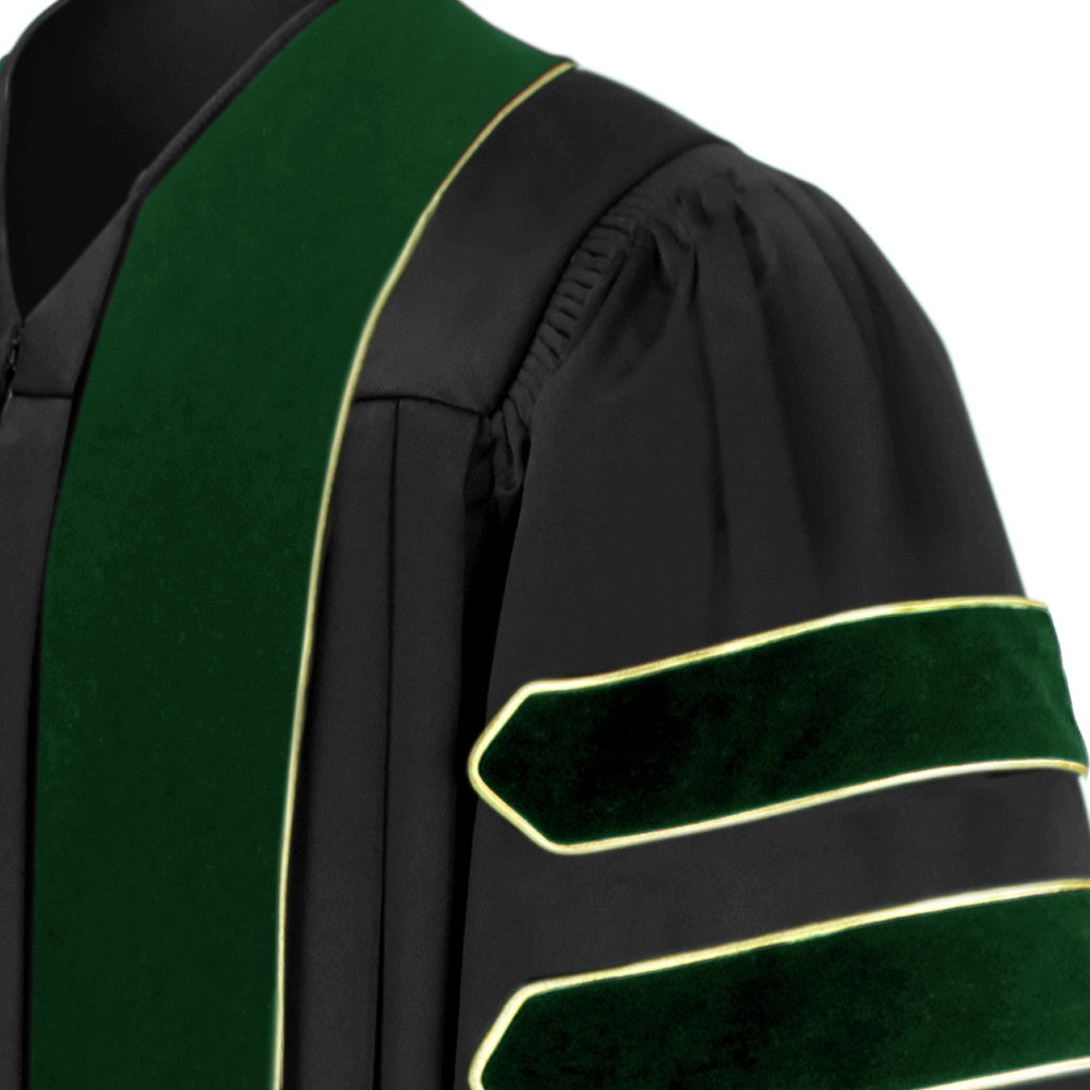 Doctor of Medicine Doctoral Gown - Academic Regalia - Graduation Cap and Gown