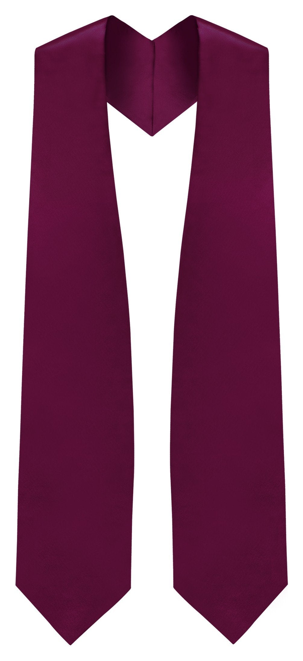 Maroon Graduation Stole - Maroon College & High School Stoles - Graduation Cap and Gown