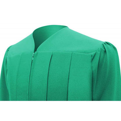 Matte Emerald Green Elementary Cap, Gown & Tassel