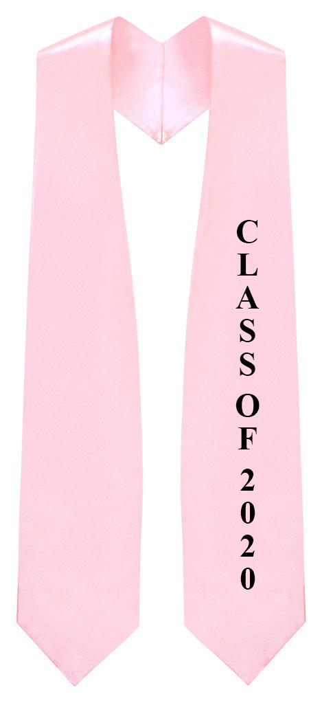 Pink "Class of 2020" Graduation Stole - Stoles.com