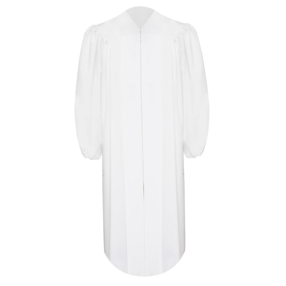 Premium White Baptismal Robe - Churchings