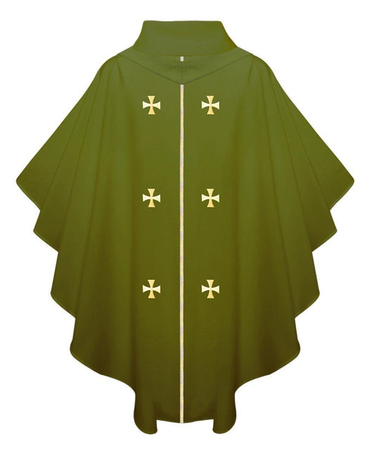 Olive Green Chasuble - Churchings